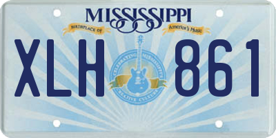 MS license plate XLH861