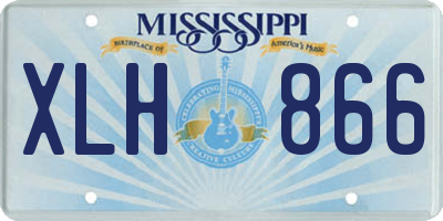 MS license plate XLH866