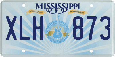 MS license plate XLH873