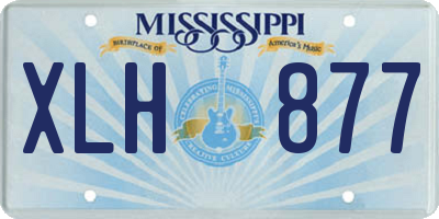 MS license plate XLH877