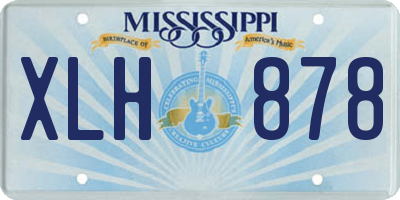 MS license plate XLH878
