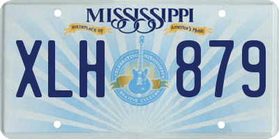 MS license plate XLH879