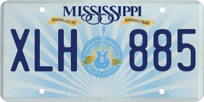 MS license plate XLH885
