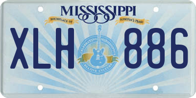 MS license plate XLH886