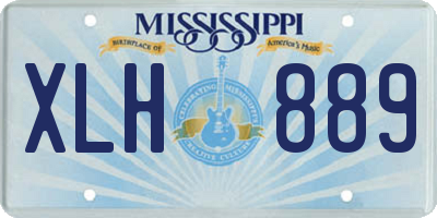 MS license plate XLH889