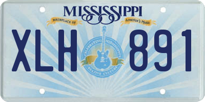 MS license plate XLH891