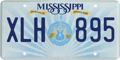 MS license plate XLH895
