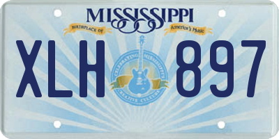 MS license plate XLH897