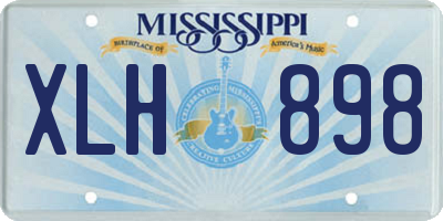 MS license plate XLH898