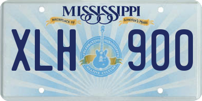 MS license plate XLH900