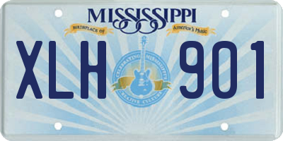 MS license plate XLH901