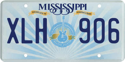 MS license plate XLH906