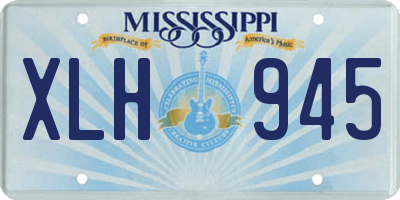 MS license plate XLH945