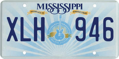 MS license plate XLH946