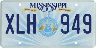 MS license plate XLH949