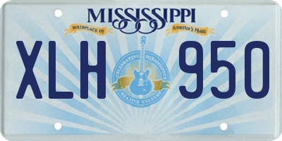 MS license plate XLH950