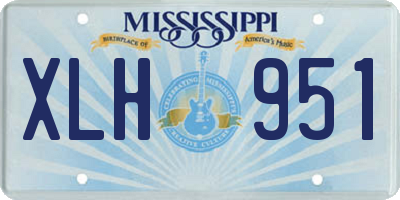 MS license plate XLH951
