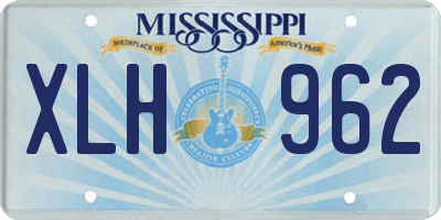 MS license plate XLH962