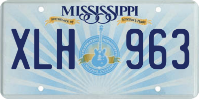 MS license plate XLH963