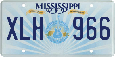 MS license plate XLH966