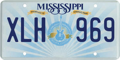 MS license plate XLH969