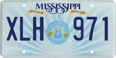 MS license plate XLH971