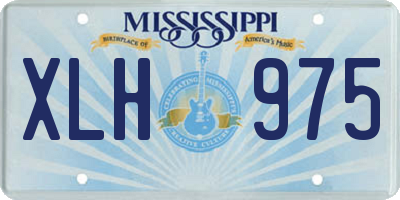 MS license plate XLH975