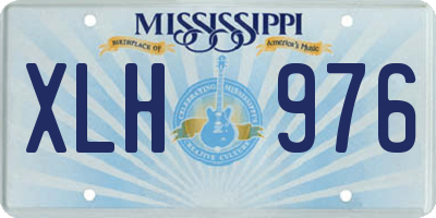 MS license plate XLH976