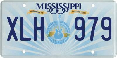 MS license plate XLH979