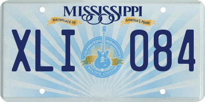 MS license plate XLI084
