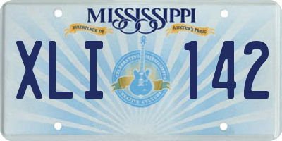 MS license plate XLI142