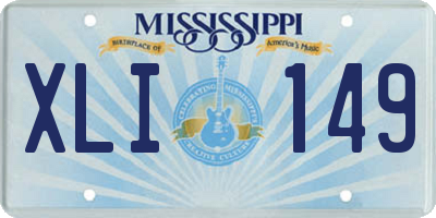 MS license plate XLI149