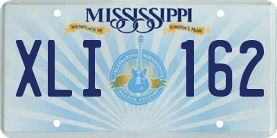 MS license plate XLI162
