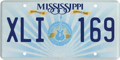 MS license plate XLI169