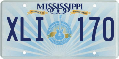 MS license plate XLI170