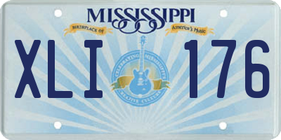 MS license plate XLI176
