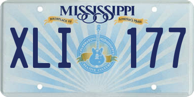 MS license plate XLI177