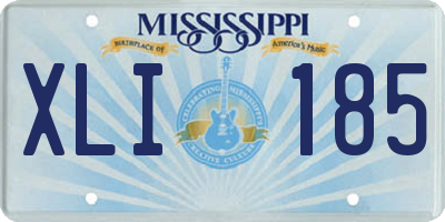 MS license plate XLI185
