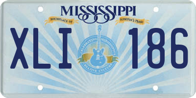 MS license plate XLI186