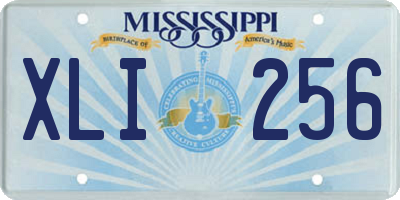 MS license plate XLI256