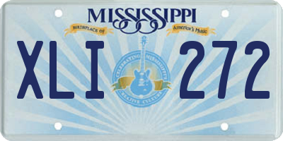 MS license plate XLI272