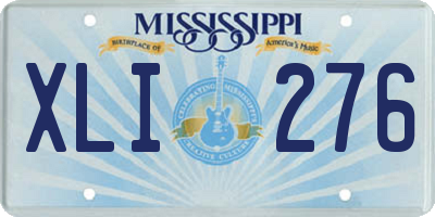 MS license plate XLI276