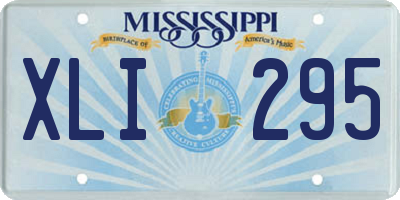 MS license plate XLI295