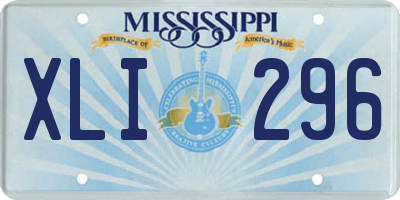 MS license plate XLI296