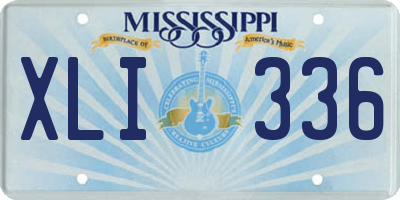 MS license plate XLI336