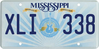 MS license plate XLI338