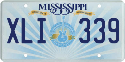 MS license plate XLI339