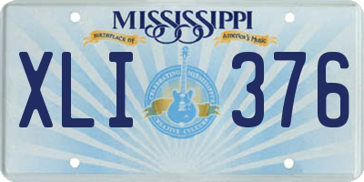 MS license plate XLI376