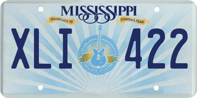 MS license plate XLI422