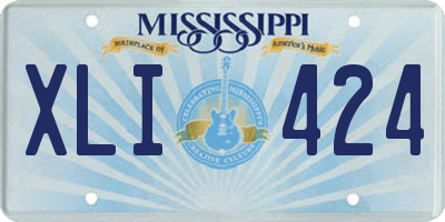 MS license plate XLI424